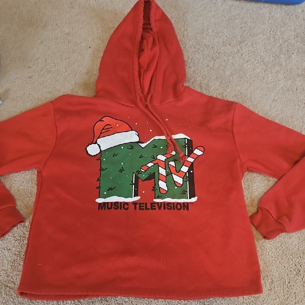 Red MTV Christmas Hoodie